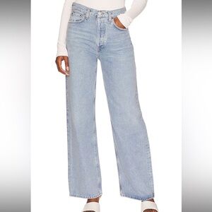Agolde Low Rise Baggy Jeans in Void